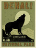 Denali Wolf Poster Print - Red Truck Old