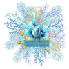 Ocean Wreath Christmas Poster Print - Tina Mitchell