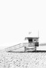Lifeguard Hut In Black And White Poster Print - and Seb Sisi