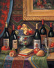 Wine And Floral 2 Poster Print - John Zaccheo