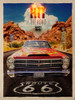 Desert Run Poster Print - Red Truck Old