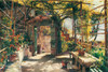 In the Pergola Poster Print - Peder Monsted