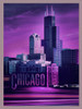 Violet Chicago Poster Print - Red Truck Old