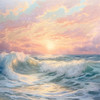 Ocean Sunrise 6 Poster Print - Riley B