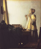 Vermeer-Woman with Pearl Necklace Poster Print - Collection Masters Vermeer-Woman with Pearl Necklace Poster Print - Collection Masters
