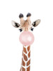 Bubble gum giraffe Poster Print - and Seb Sisi