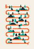 Foxy Stripes Poster Print - Robert Farkas