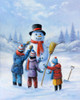 Snowman III Poster Print - John Zaccheo