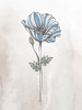 Stone Floral Blues 1 Poster Print - Kimberly Allen