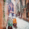 Two Mopeds in Italy Poster Print - Riley B