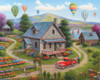 Summer Cottages Poster Print - John Zaccheo