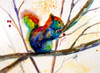Squirreled Away Poster Print - by Leslie Art
