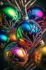 Shiny Christmas Balls 5 Poster Print - Ray Heere