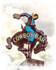 Cowboy Sign Poster Print - Jerry Cowart