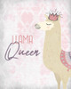 Llama Queen Poster Print - Allen Kimberly