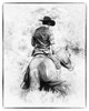 Cowboy BW Poster Print - Jerry Cowart