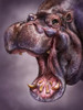 Hippo Totem Poster Print - Patrick LaMontagne