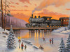 Railroad on the Ice Bridge Poster Print - John Zaccheo
