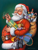 Saint Nick and All His Toys Poster Print - John Zaccheo