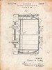 PP727-Vintage Parchment Beer Barrel Patent Poster Poster Print - Cole Borders