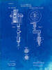 PP308-Faded Blueprint Tattooing Machine Patent Poster Poster Print - Cole Borders