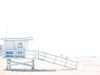 Beach Hut  Coastal 2 Poster Print - Leah Straatsma