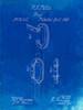 PP402-Faded Blueprint Carabiner Ring 1868 Patent Poster Poster Print - Cole Borders