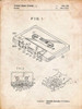 PP319-Vintage Parchment Cassette Tape Patent Poster Poster Print - Cole Borders