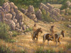 Warriors Through The Pass Poster Print - Bruce Langton