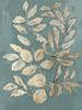 Leaves Sketches II Blue Version Poster Print - Asia Jensen