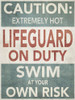 Hot Lifeguard Caution Poster Print - GST