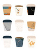 To Go Coffee Cup Variety Poster Print - Jennifer McCully