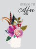 Life Begins After Coffee 1 Poster Print - Jennifer McCully
