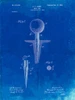 PP237-Faded Blueprint Vintage Golf Tee 1899 Patent Poster Poster Print - Cole Borders
