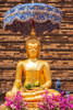 Chiang Mai- Thailand. Wat Chedi Luang. Buddha statue. Poster Print - Tom Haseltine