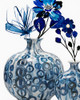 Blue Floral In Pots Poster Print - Jesse Keith