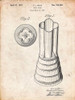 PP205- Vintage Parchment Waring Blender 1937 Patent Poster Poster Print - Cole Borders