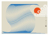 The Wave Biscuit - Blue Poster Print - Frances Collett