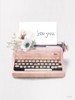 Love Letter Typewriter Poster Print - Fenway House