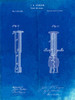 PP203- Faded Blueprint Corkscrew 1874 Patent Poster Poster Print - Cole Borders