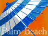 Parasol Blue and Mango Poster Print - GST