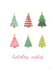 Holiday Wishes Christmas Trees Poster Print - Lisa Larson