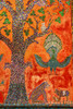 Laos- Luang Prabang. Mosaic depicting a tree- peacock- and other animals. Poster Print - Tom Haseltine