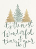 Most Wonderful Time Trees Poster Print - Kimberly Allen