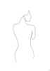 Line Female Back 1 Poster Print - and Brush Line