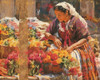 Mexican Flower Lady II Poster Print - Marta Wiley