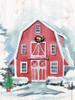 Merry Christmas Barn Poster Print - Kimberly Allen