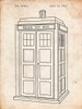 PP189- Vintage Parchment Doctor Who Tardis Poster Poster Print - Cole Borders