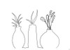 Floral Set Still Life 2 Poster Print - and Brush Line
