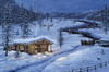 Winter Cabin Poster Print - Jeff Tift